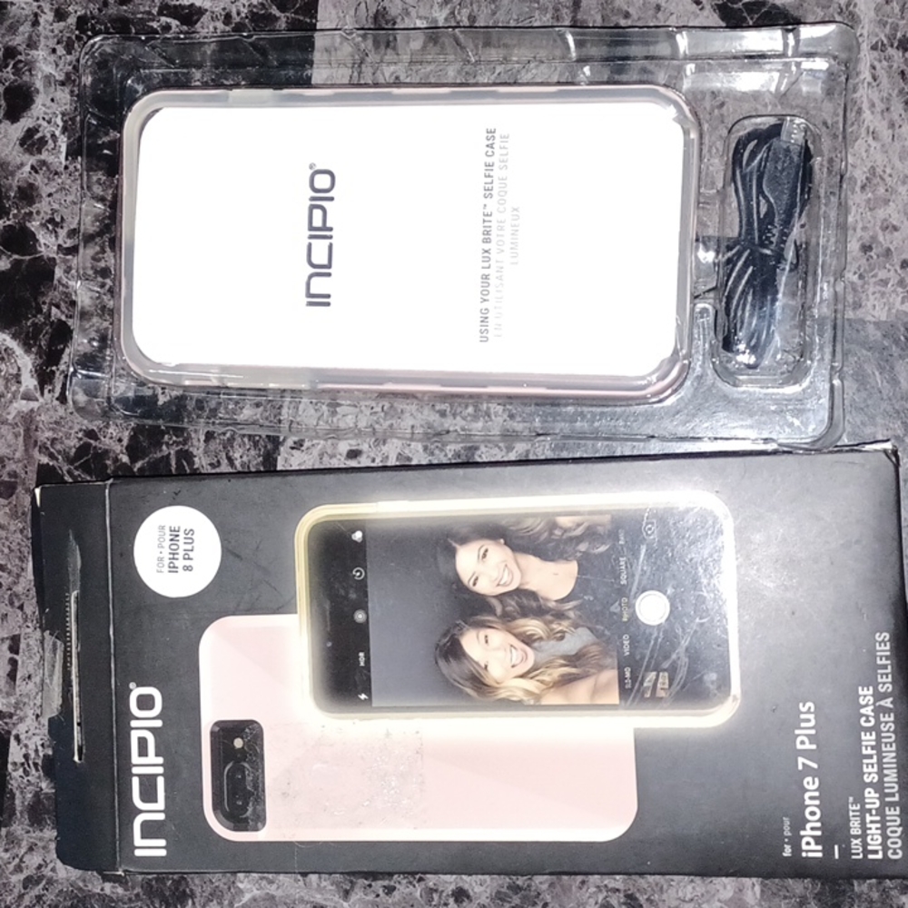 Incipio LUX Brite light up selfie case iPhone 7 & 8 plus New!